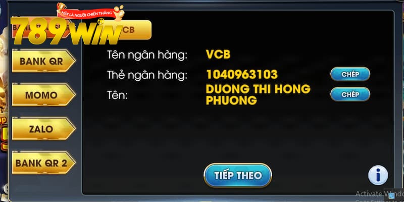 Đôi nét về hệ thống nạp tiền 789win